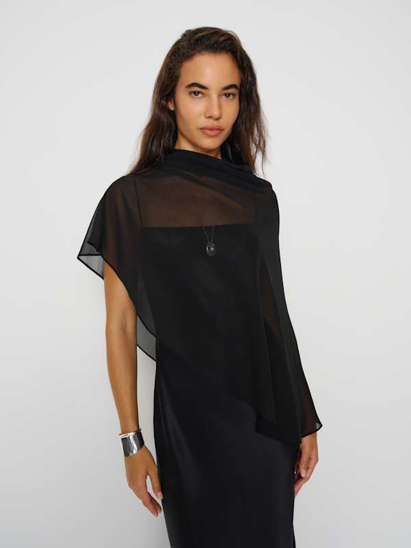 Lilibeth Silk Dress - Black