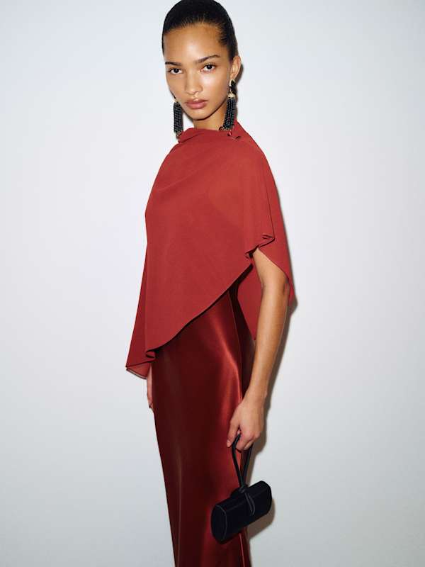Lilibeth Silk Dress - Chianti