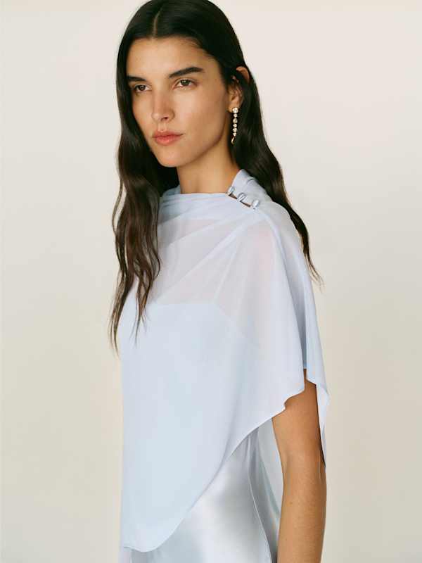 Robe en soie Lilibeth - Min&eacute;ral