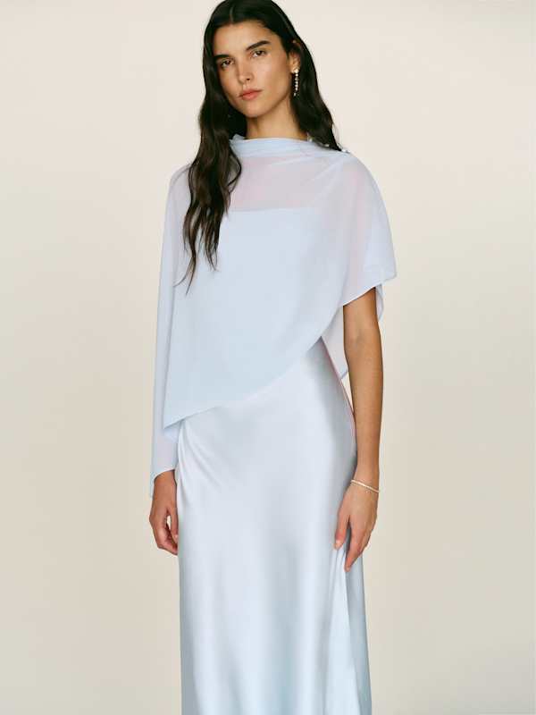 Robe en soie Lilibeth - Min&eacute;ral