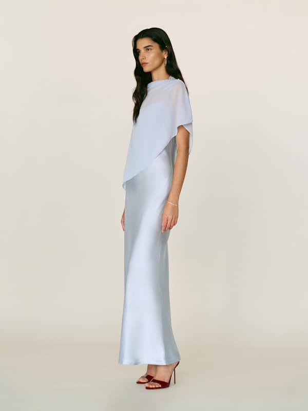 Robe en soie Lilibeth - Min&eacute;ral