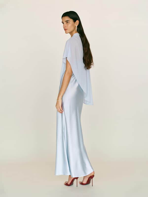 Lilibeth Silk Dress - Mineral