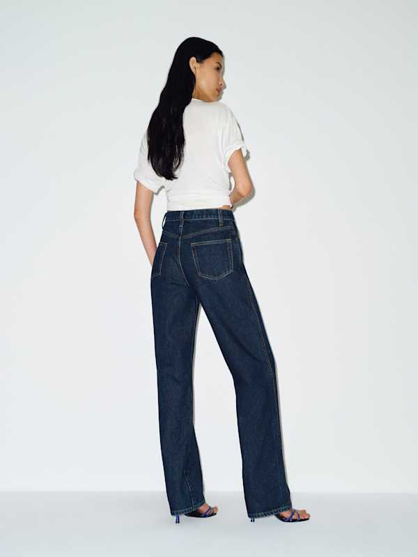 Val 90s Mid Rise Straight Long Jeans - Titan