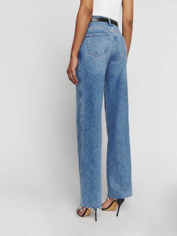 Val 90s Mid Rise Straight Short Jeans - Colorado