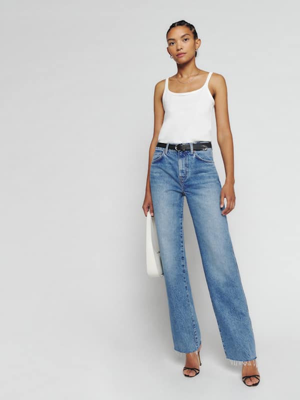 Val 90s Mid Rise Straight Short Jeans - Colorado