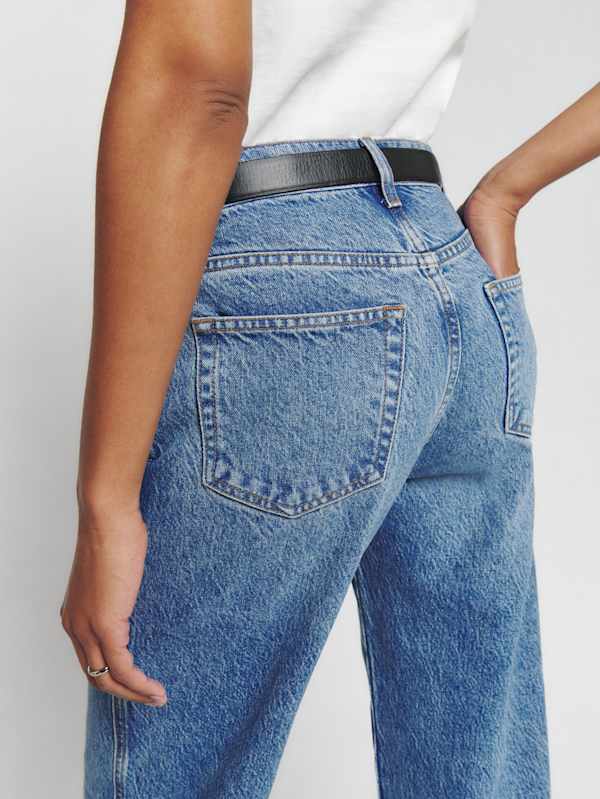 Val 90s Mid Rise Straight Short Jeans - Colorado