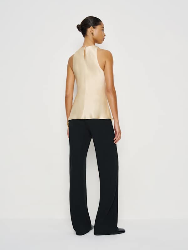 Saskia Silk Top - Sugar
