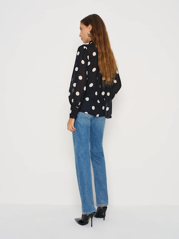 Mads Oversized Top - Moon Dot