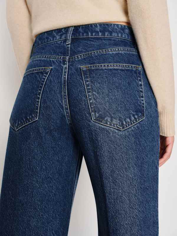 Cary Low Rise Slouchy Wide Leg Long Jeans - Cleary