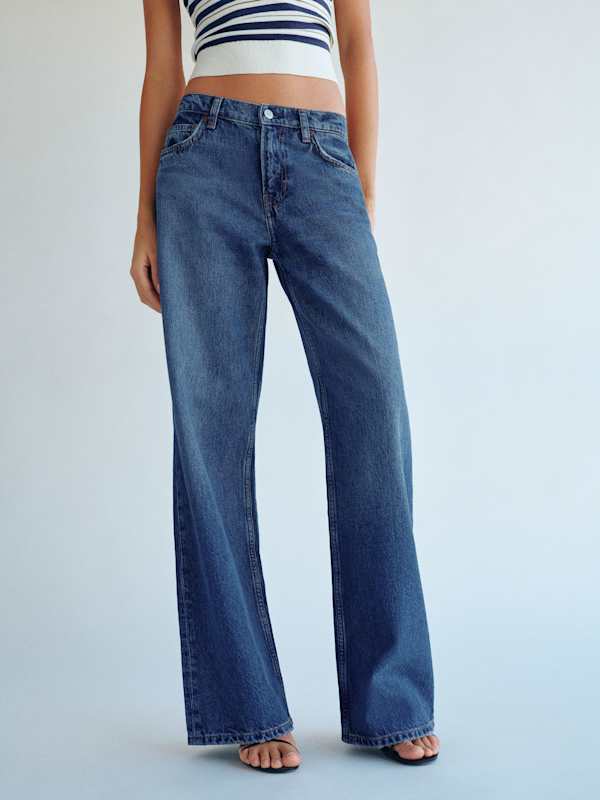Cary Low Rise Slouchy Wide Leg Long Jeans - Maggiore