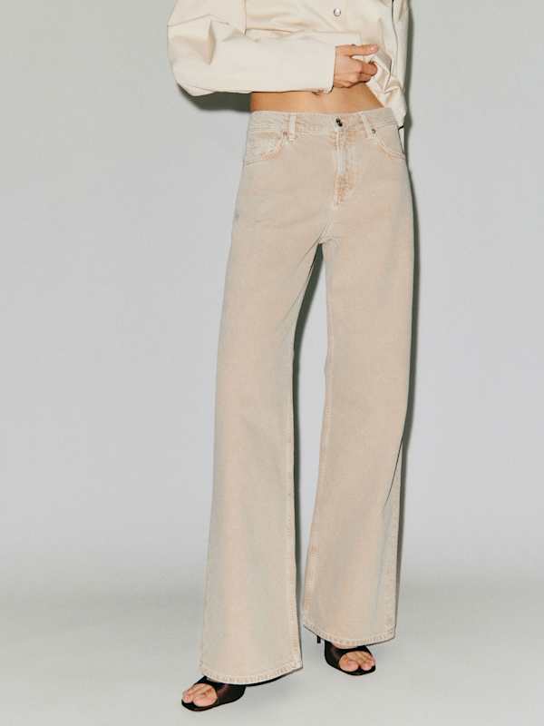 Cary Low Rise Slouchy Wide Leg Long Jeans - Petoskey