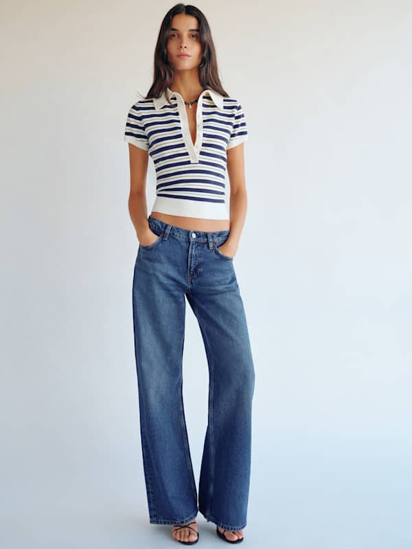 Cary Low Rise Slouchy Wide Leg Short Jeans - Maggiore