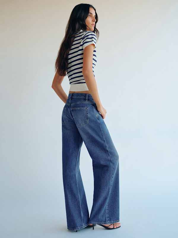 Cary Low Rise Slouchy Wide Leg Short Jeans - Maggiore