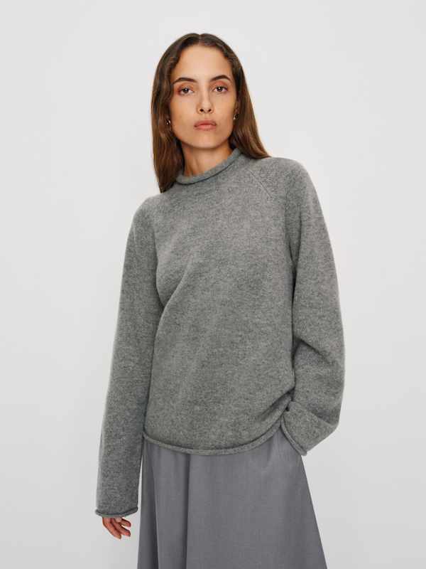Chamomile Regenerative Wool Sweater - Mid Grey