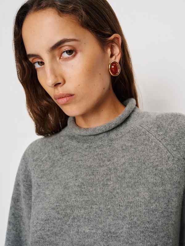 Chamomile Regenerative Wool Sweater - Mid Grey