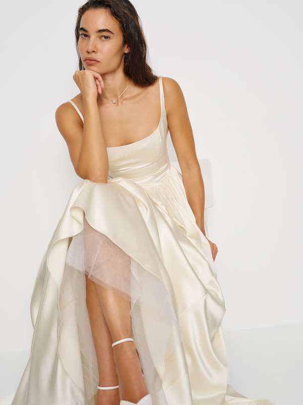 Liz Silk Dress - Ivory