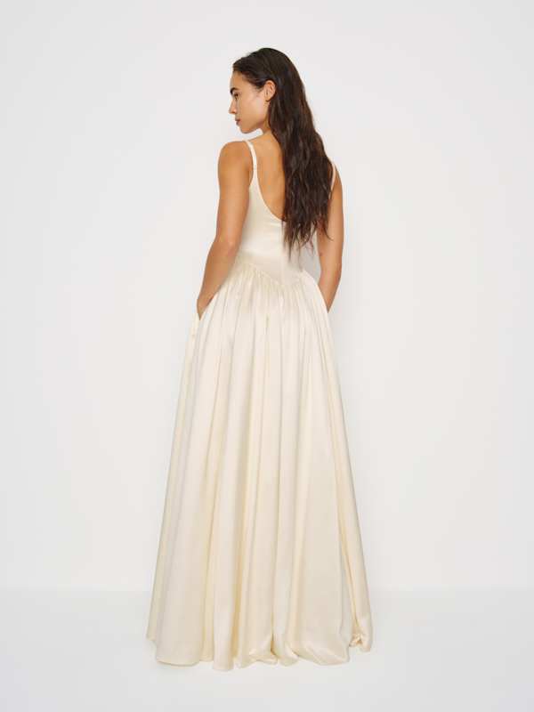 Liz Silk Dress - Ivory