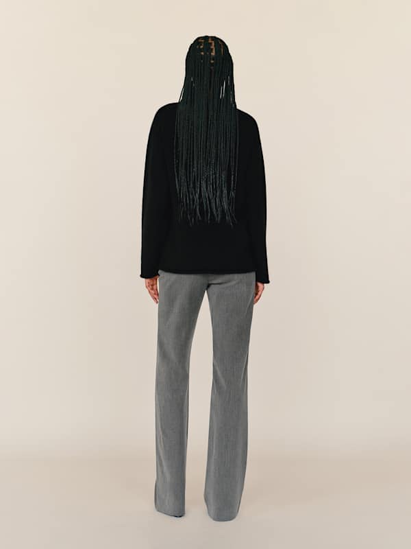 Juno Cashmere Oversized Sweater - Black