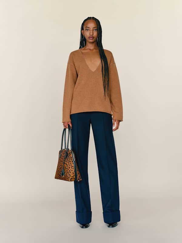 Juno Cashmere Oversized Sweater - Camel