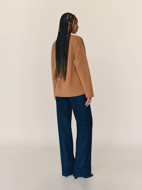 Juno Cashmere Oversized Sweater - Camel