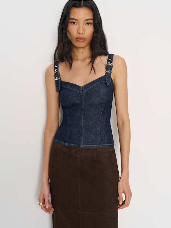 Vickie Denim Top - Prespa
