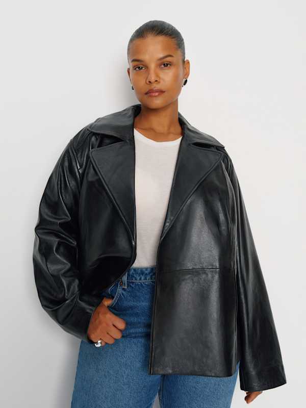 Veda Jaden Cropped Trench Es - Black