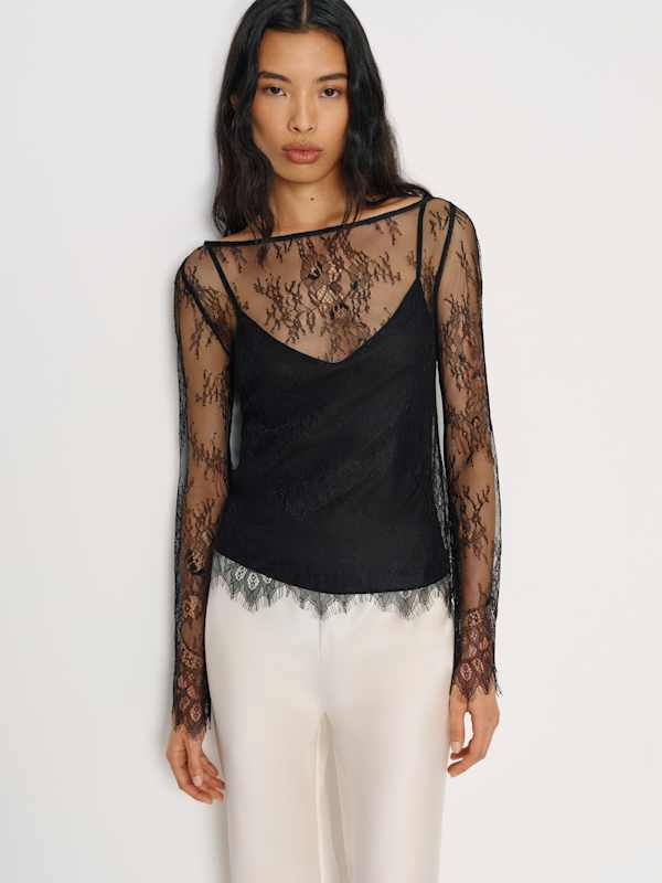 Marlow Top - Black Lace