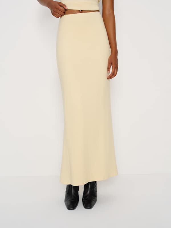 Amy Knit Two Piece - Custard