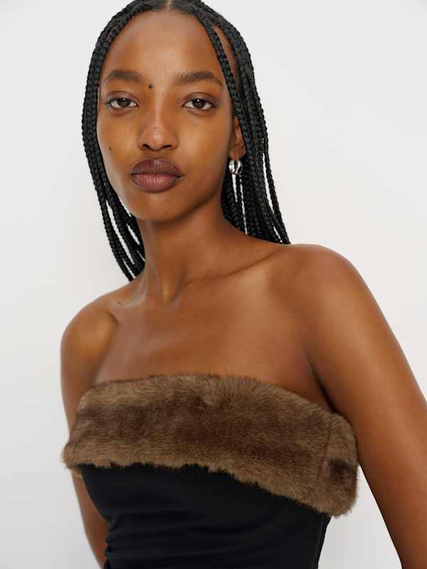 Loom Knit Dress - Black