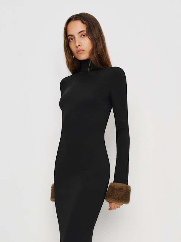 Honey Knit Dress - Black