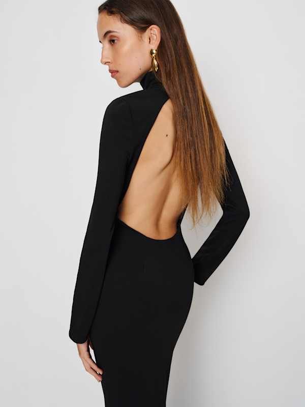 Honey Knit Dress - Black