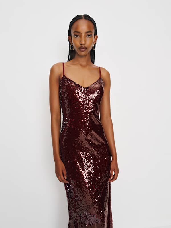 Drizzle Dress - Oxblood