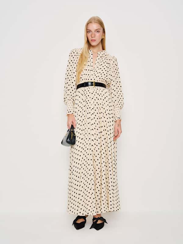 Brown Sugar Ruffle Dress - Sugar Dot