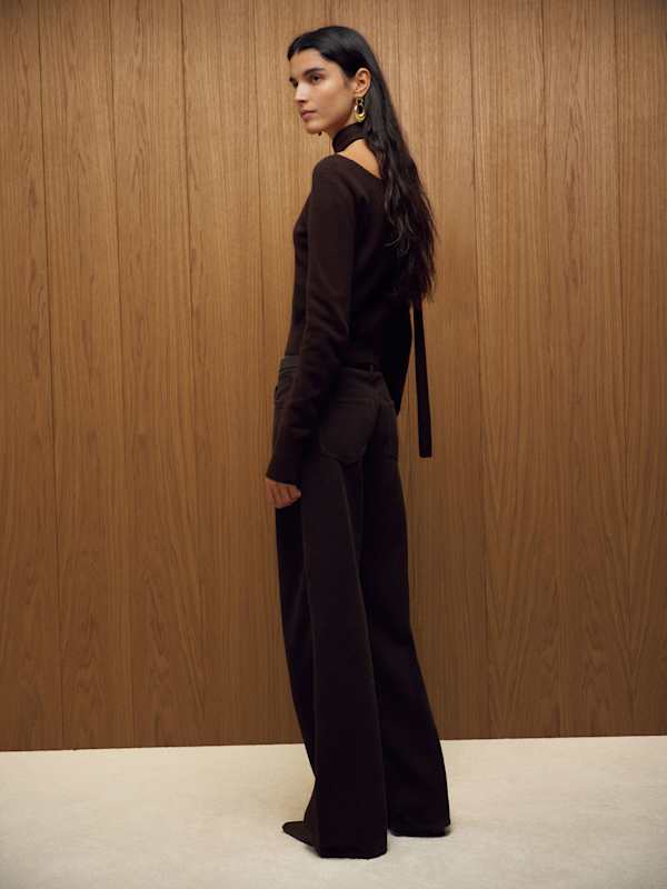 Irene Cashmere Sweater And Scarf Set - Mole