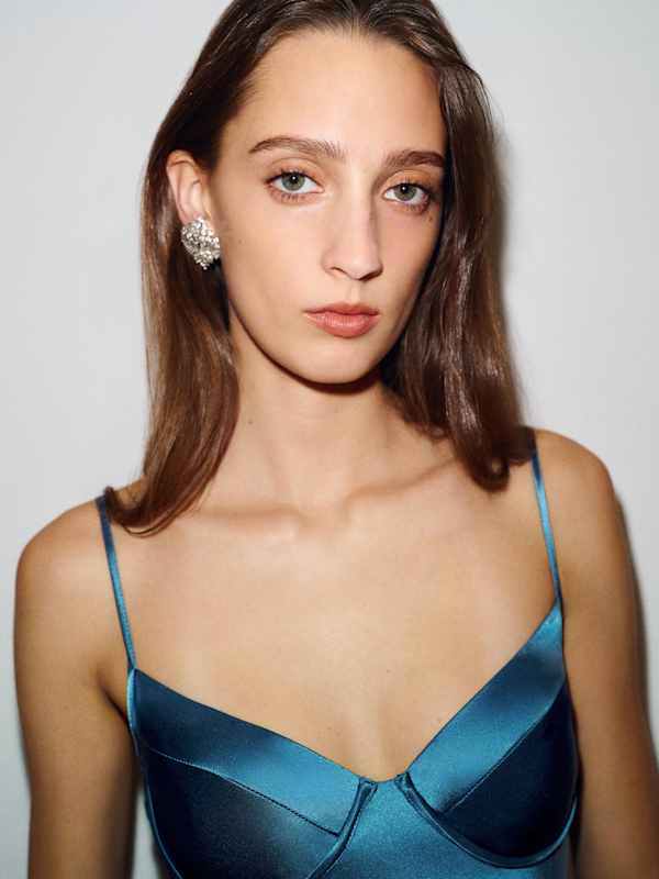 Neva Silk Dress - Dark Teal