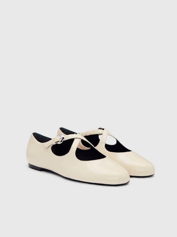 Salome Ballet Flat - Almond Watersnake