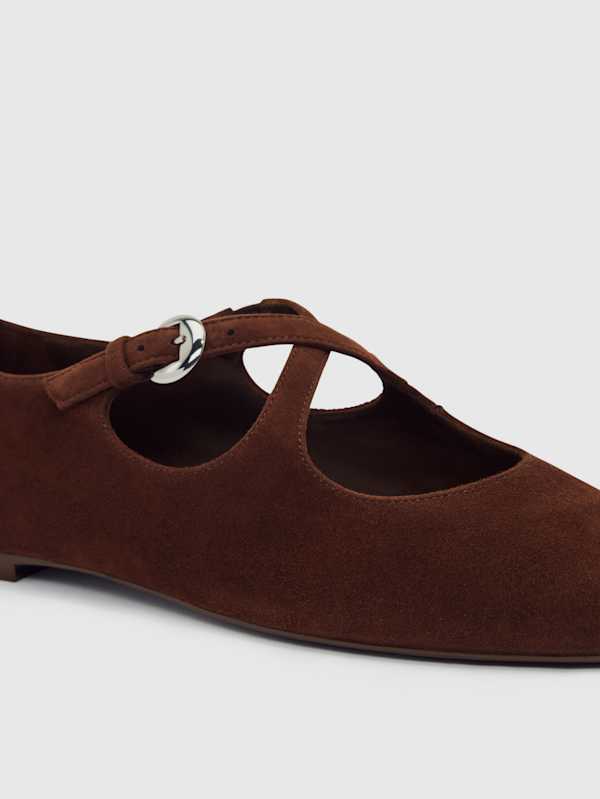 Salome Ballet Flat - Espresso Suede