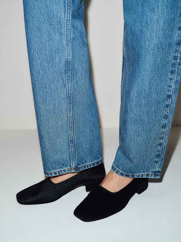 Inez Pump - Black Haircalf