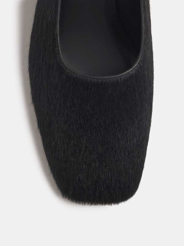 Inez Pump - Black Haircalf