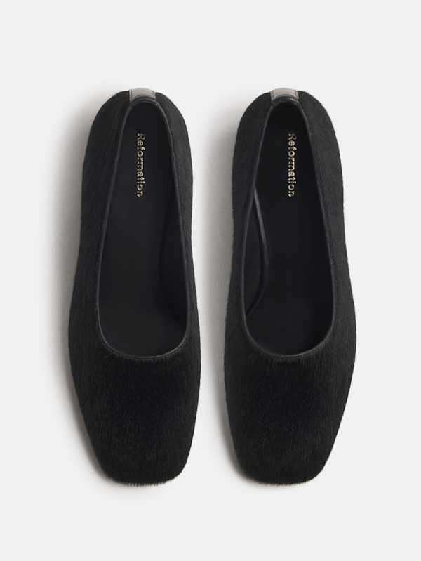 Inez Pump - Black Haircalf
