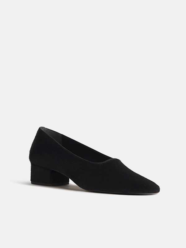 Inez Pump - Black Haircalf