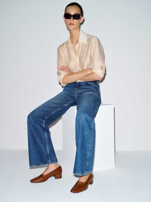 Inez Pump - Cognac Snake