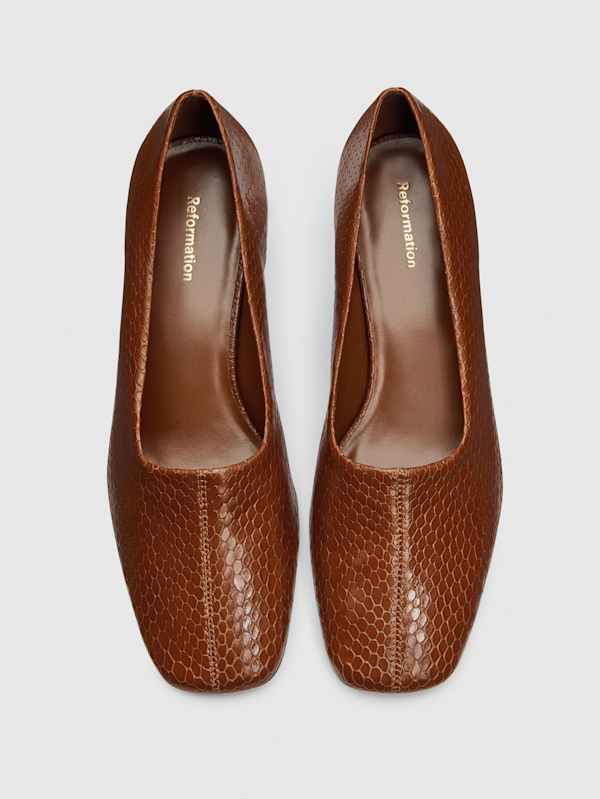 Inez Pump - Cognac Snake