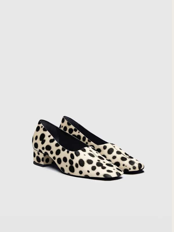 Inez Pump - Dalmatian Haircalf