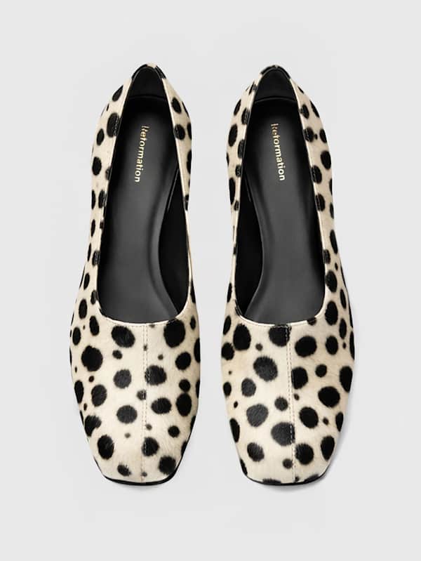 Inez Pump - Dalmatian Haircalf