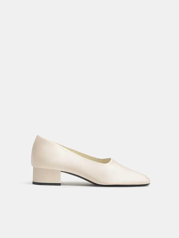 Inez Pump - Fior Di Latte Satin