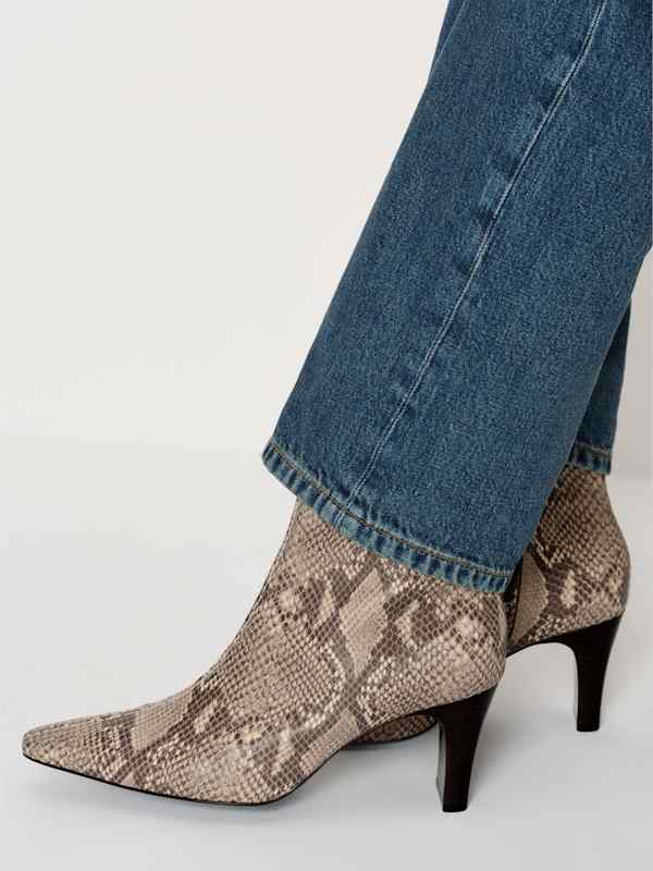 Tatyana Ankle Boot - Tan Snake