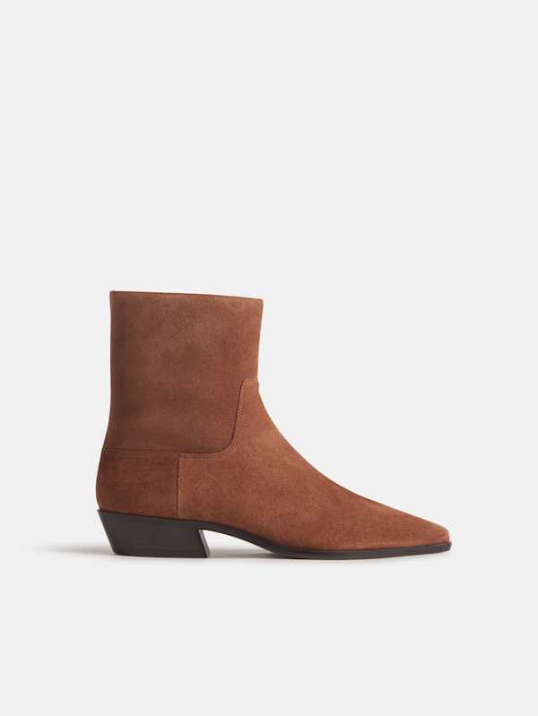 Dominique Ankle Boot - Sienna Suede