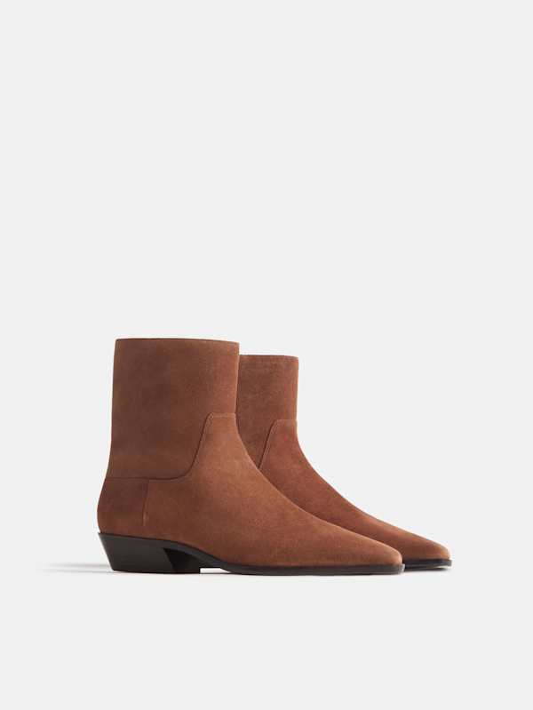 Dominique Ankle Boot - Sienna Suede