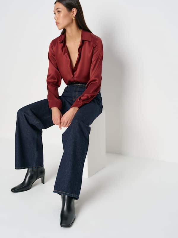 Claudette Ankle Boot - Black Leather